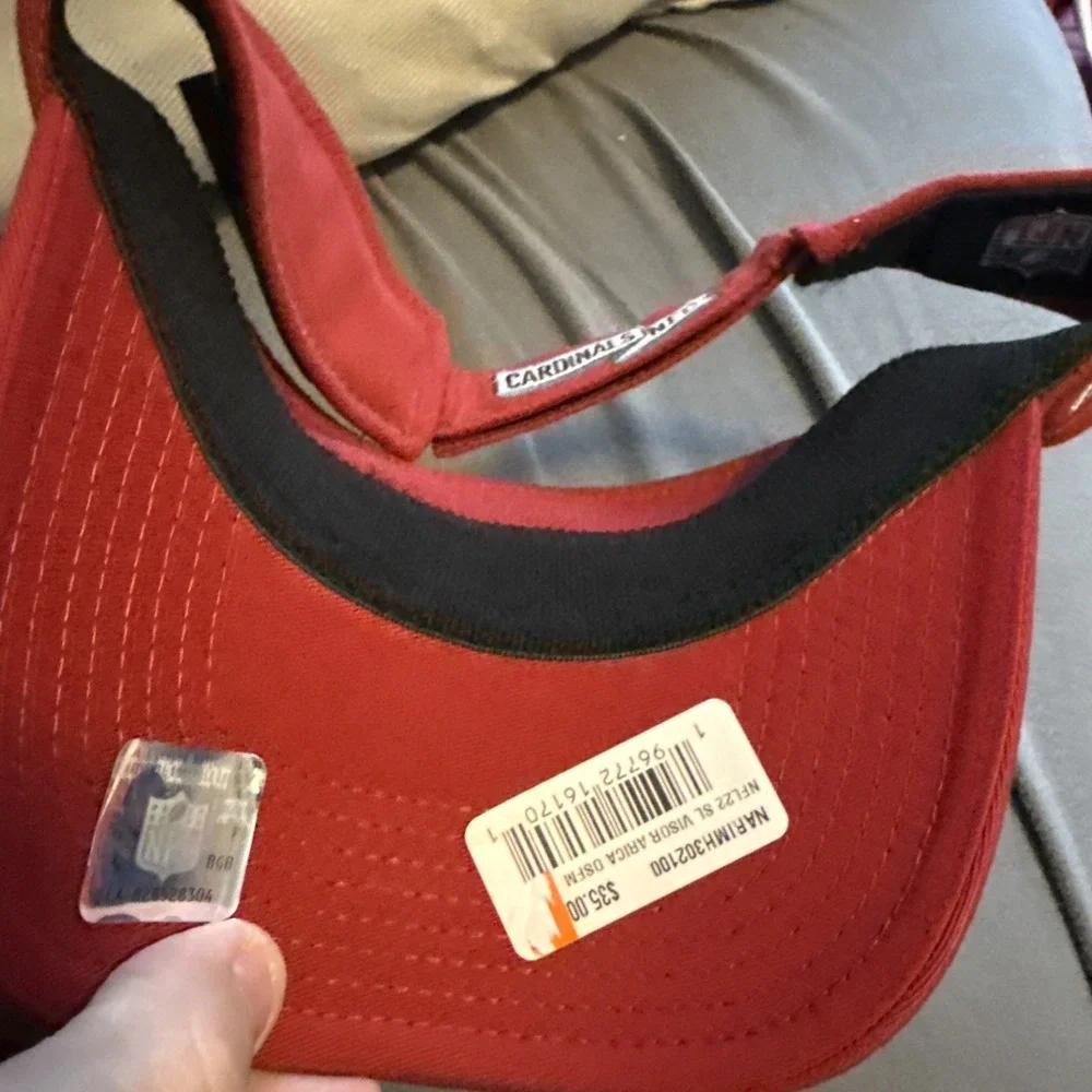 New‎ Era Arizona Cardinals Adjustable Visor Red NFL Football Brand New